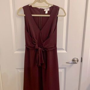 Ann Taylor Loft maroon knee-length dress